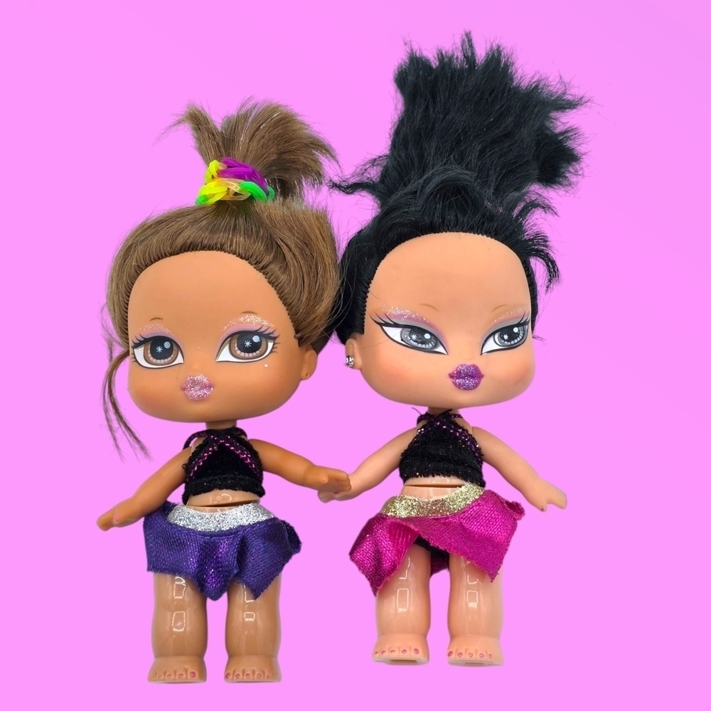 Bratz Babyz Girlz Yasmin & Jade Hair Flair Dolls